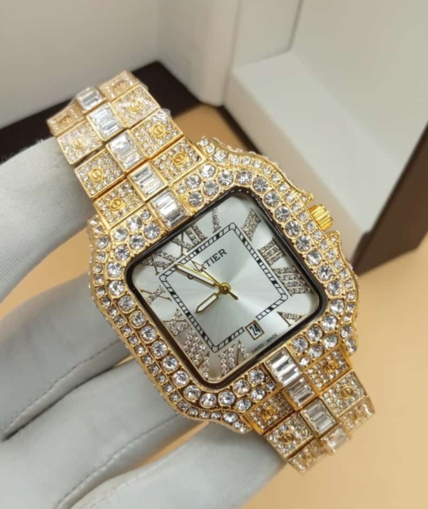 Cartier Iced Unisex Wristwatch