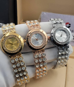Ladies Crystal Iced Wristwatch